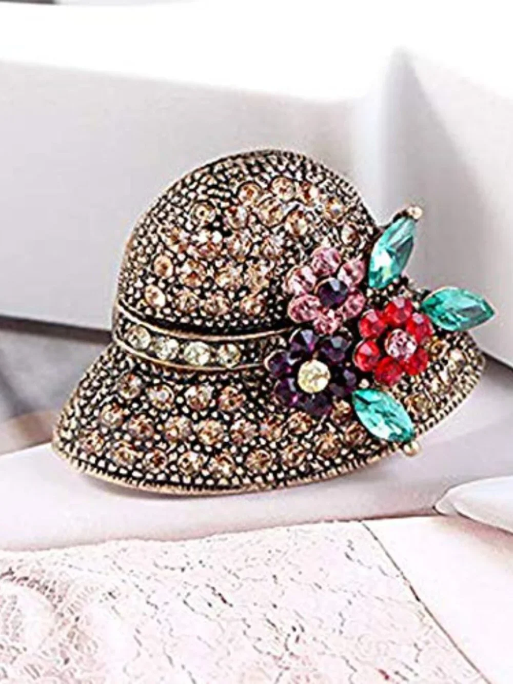New - Rhinestone Brooch Pins for Women Hat Jewelry Brooch Pins‎ Durable